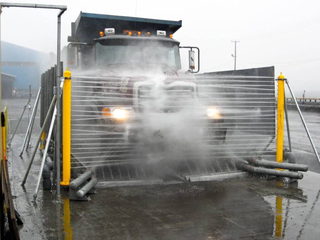 Tire Wash Systems Eliminate Dirt from Wheels, Tires & Chassis