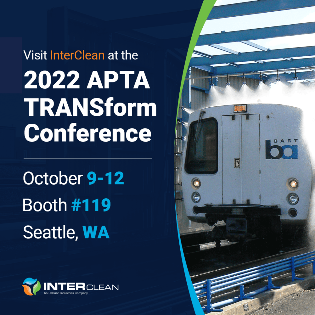 Visit InterClean at the 2022 APTA TRANSform Conference InterClean