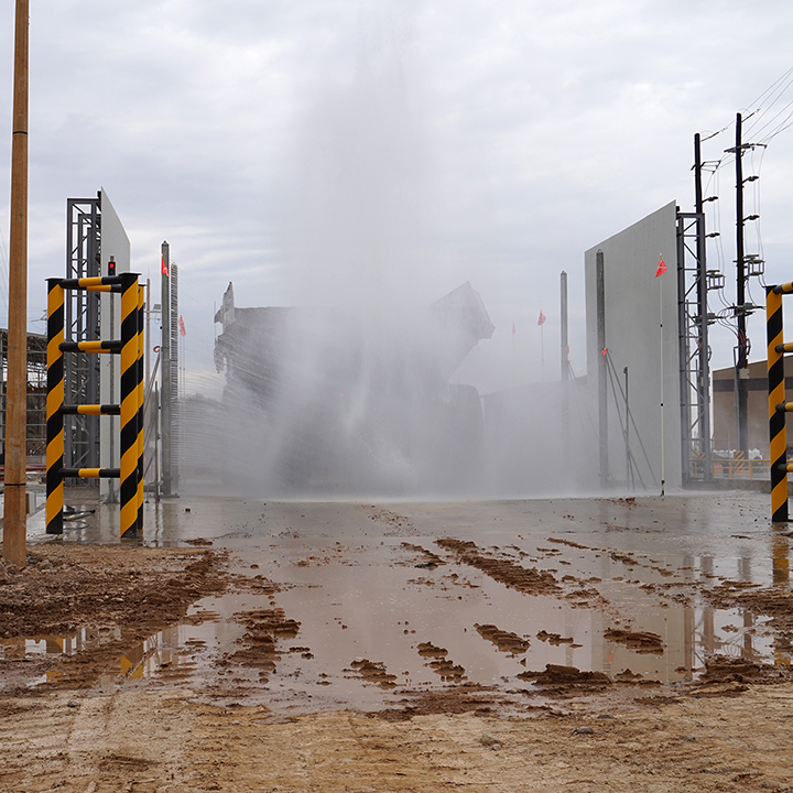 Spray Bar Chassis Wash In Operation at Buenavista Del Cobre Mine Site
